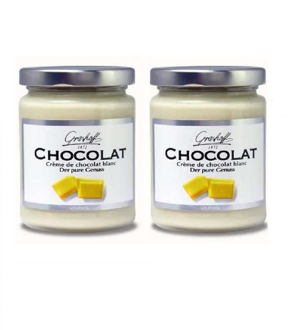 2xPack Grashoff White Chocolate - Pure Pleasure Spread - 500 g