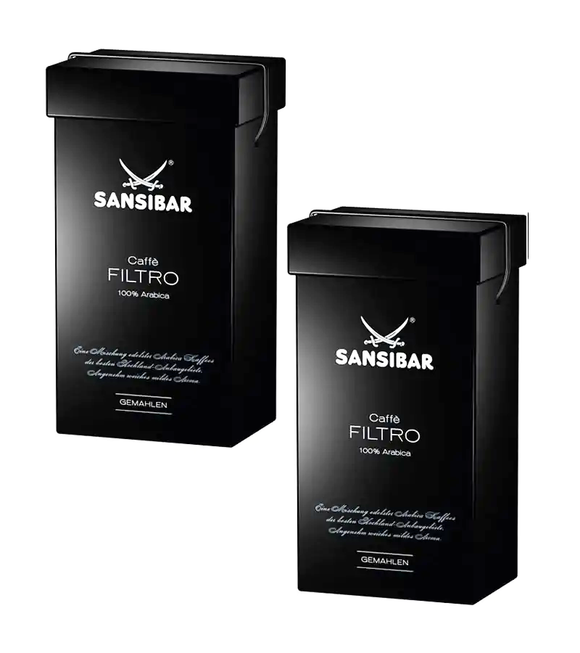 2xPaxk Sansibar CAFFÈ FILTRO Ground Coffee in a Gift Box - 500 g