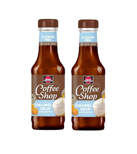 2xPack Schwartau Coffee Shop Caramel Flavor Sugar-Free Coffee Syrup - 400 ml