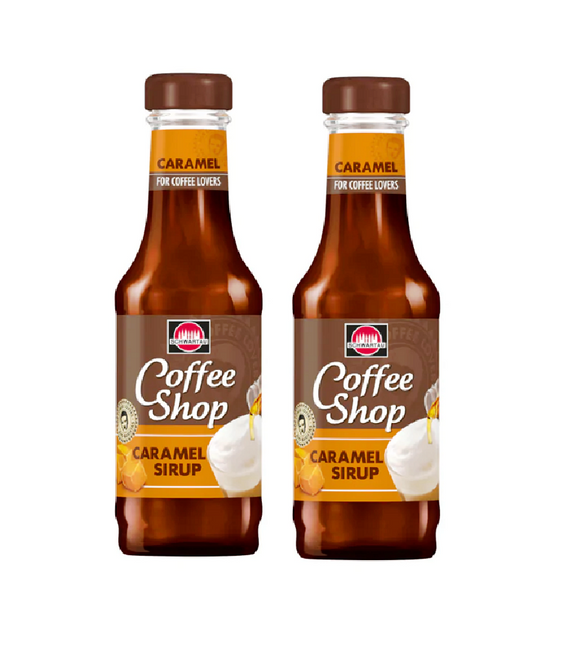 2xPack Schwartau Coffee Shop Caramel Flavor Coffee Syrup - 400 ml