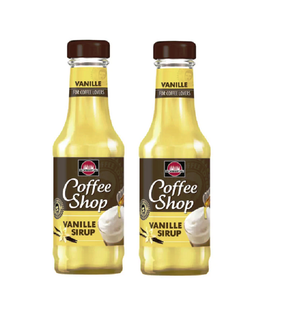 2xPack Schwartau Coffee Shop Vanilla Flavor Coffee Syrup - 400 ml