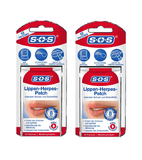 2xPack SOS Cold Sore Patch - 24 Pcs