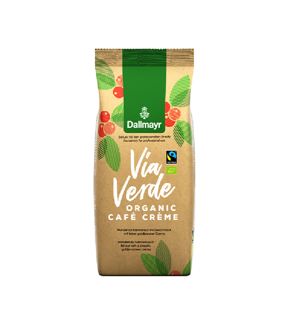 Dallmayr Bio Via Verde Café Crème Vending & Office Whole Coffee Beans - 1 kg