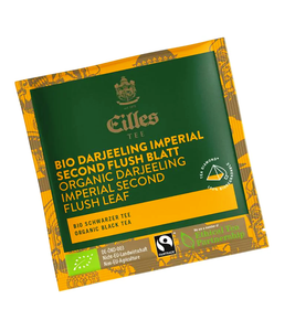 Eilles Tea Diamond ORGANIC GREEN TEA DARJEELING IMPERIAL Second Flush Leaf in Pyramid Bags - 50 Pcs