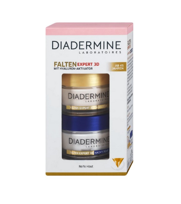 Diadermine Wrinkle Expert 3D Day Care & Night Care Cream Set - 100 ml