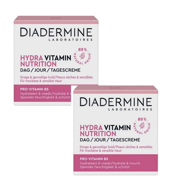 2xPack DIADERMINE Hydra Vitamin Nutrition Day Cream - 100 ml