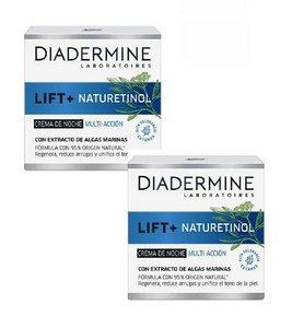 2xPack Diadermine Lift + Naturetinol Multiaction Night Facial Cream - 100 ml