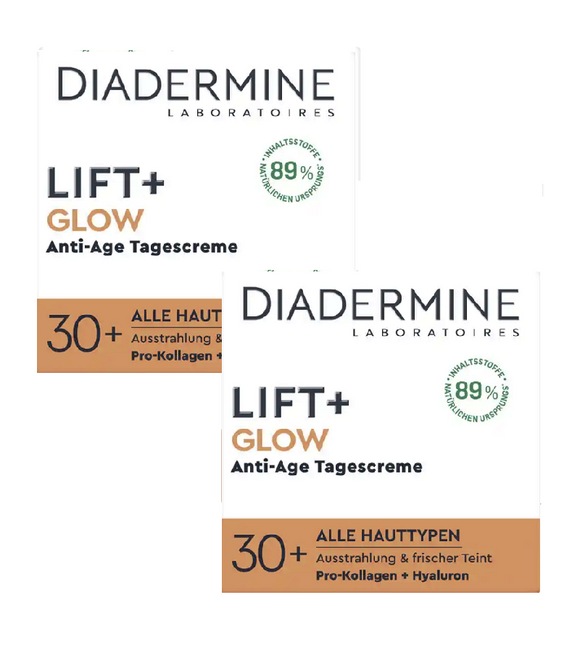 2xPacks Diadermine Lift+ Glow Anti-Age Day Cream - 100 ml