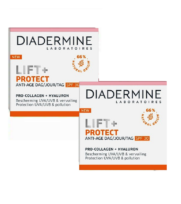2xPack Diadermine Lift + Sun Protect LSF30 Day Creams - 100 ml