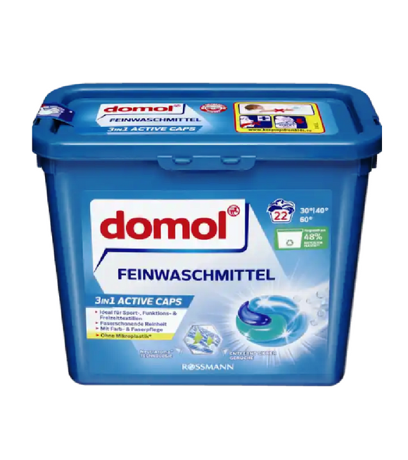 Domol Detergent for Delicates 3in1 Active CAPS 22 WL