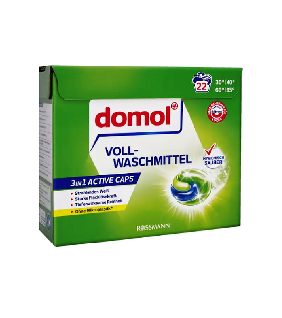 Domol Heavy-duty Detergent 3in1 Active CAPS 22 WL
