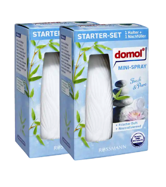 2xPack Domol Mini-Spray Starter-Set Fresh & Pure - 50 ml