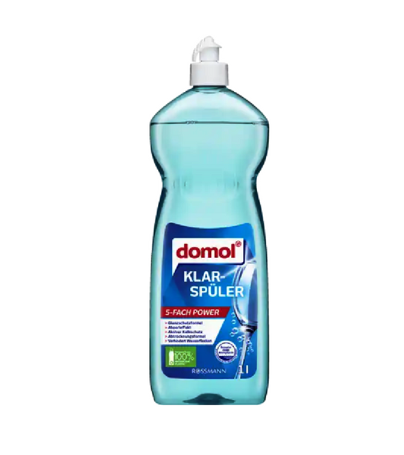 Domol Dishes and Glassware Rinse Aid - 1 Ltr