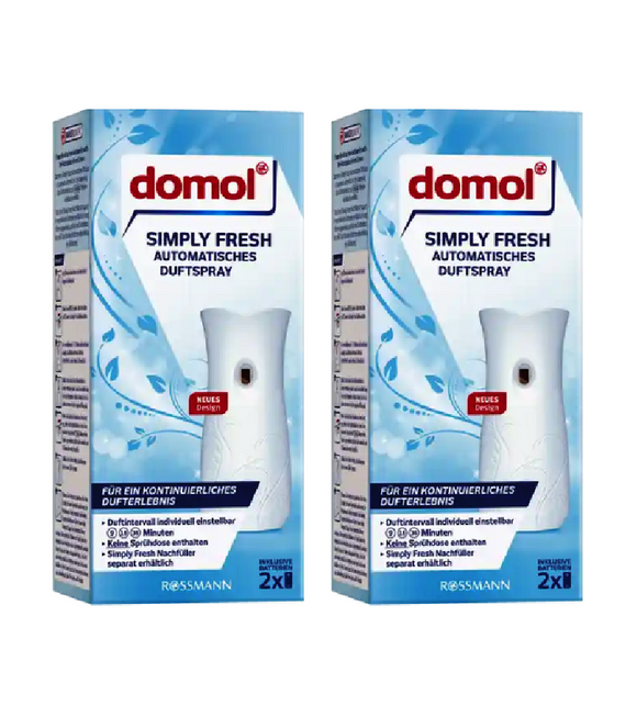 2xPack Domol Simply Fresh Automatic Fragrance Spray