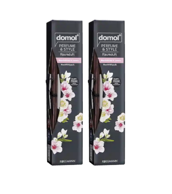 2xPack Domol Almond Blossom & Jasmine Room Fragrance Refill Pack - 180 ml