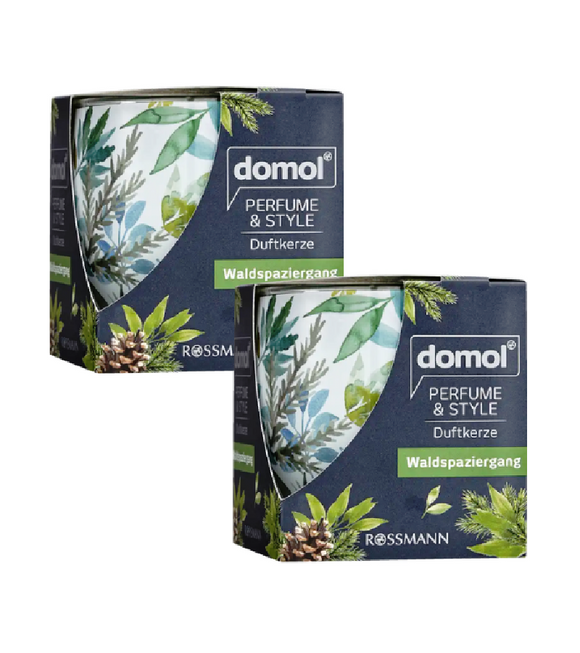 2xPack Domol Perfume & Style Forest Walk Scented Candles - 300 g