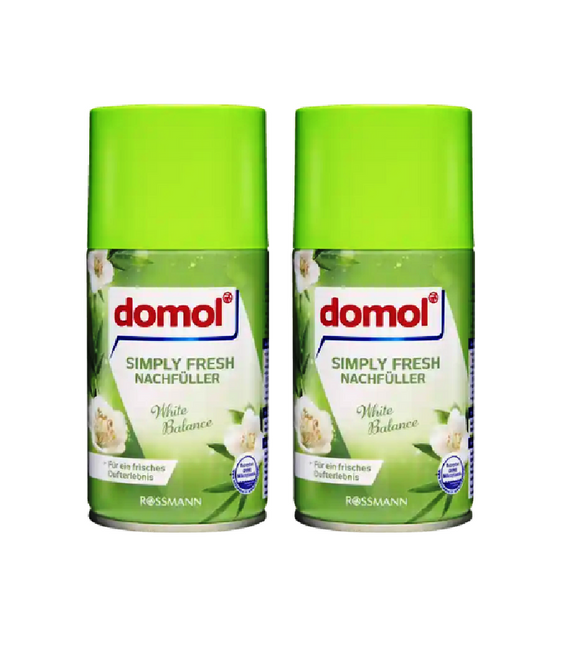 2xPack Domol Simply Fresh Air Freshners Refill - White Balance