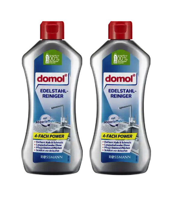 2xPack Domol Stainless Steel Cleaner - 600 ml