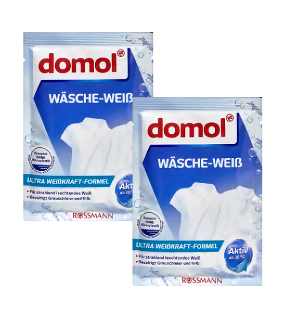2xPack Domol Wash White Laundry Bags - 100 g