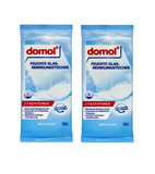 2xPack Domol Wet Glass Cleaning Cloths - 40 Pcs