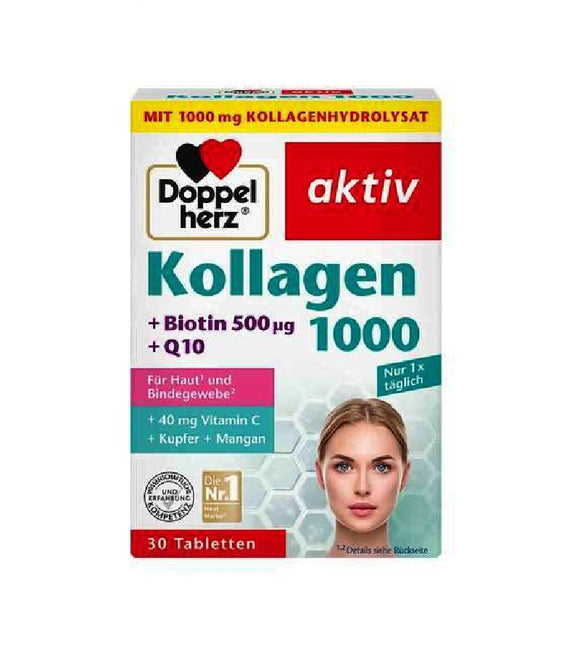 Doppelherz® Collagen 1000 + Biotin+ Q10 - 100 Pcs