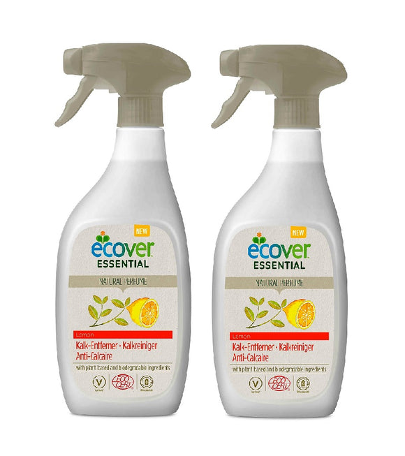 2xPack Ecover ESSENTIAL LIMESCALE REMOVER SPRAY - 1.0 L