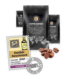 Coffee-Nation EGG LIQUER - Coffee Beans or Ground - 500 to 1000 g