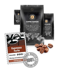 Coffee-Nation ESPRESSO FORTE - Coffee Beans or Ground - 500 to 1000 g