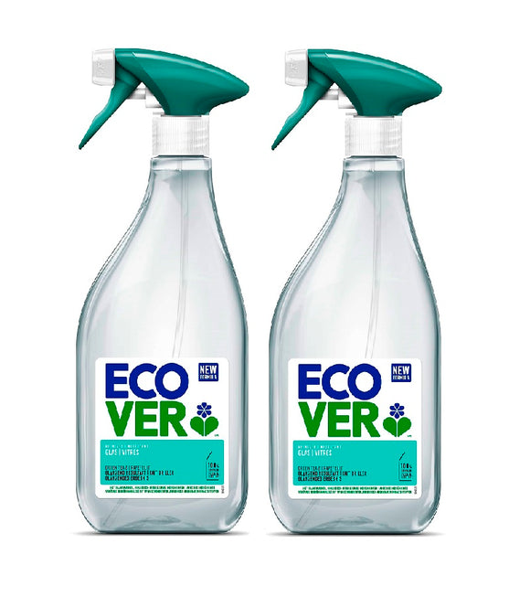 2xPack Ecover GLASS CLEANER SPRAY - 1.0 L