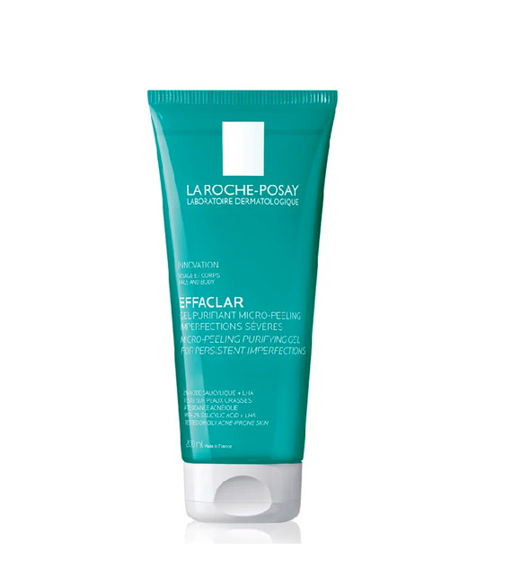 La Roche-Posay Effaclar Cleansing Peeling Gel for Oily and Problematic Skin - 200 or 400 ml