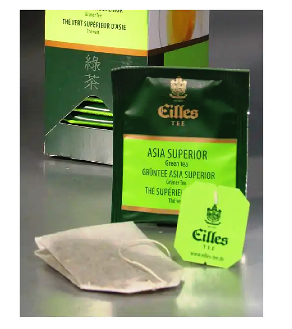 4xPack Eilles Tea Deluxe GREENTEA ASIA SUPERIOR Tea Bags - 100 Bags