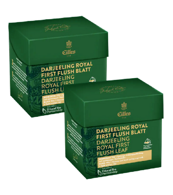 2xPack Eilles Tea Diamonds DARJEELING ROYAL First Flush Leaf Tea Bags - 40 Pcs