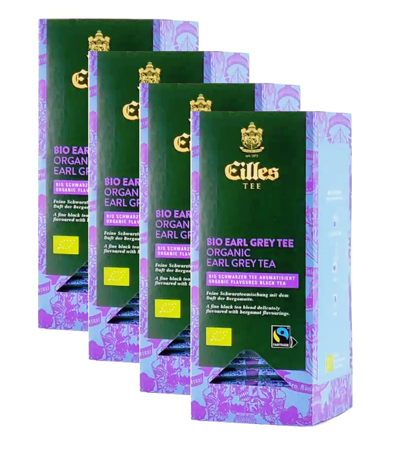 4xPack Eilles Tea BIO & FAIRTRADE EARL GREY Tea Bags - 100 Bags
