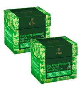 2xPack Eilles Bio Tea Diamonds Peppermint Tea Bags - 40 Pcs