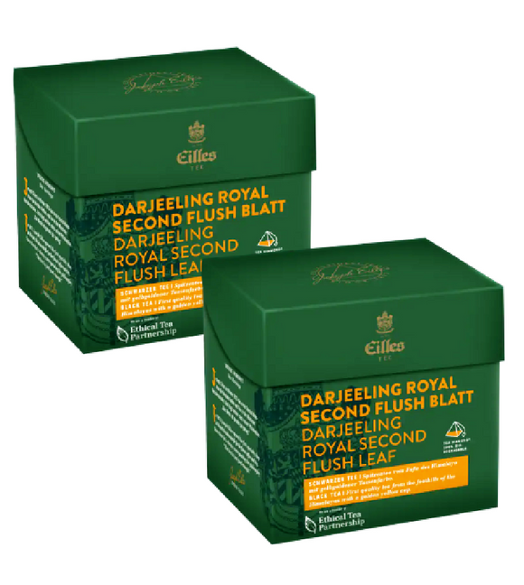 2xPack Eilles Tea Diamonds Darjeeling Royal Second Flush Leaf Tea Bags - 40 Pcs