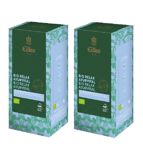 2xPack Eilles Tea Luxury World Selection BIO RELAX AYURVITA Tea Bags - 40 Pcs