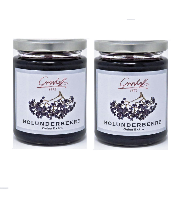 2xPack Grashoff Elderberry Jelly Extra Spread - 500 g