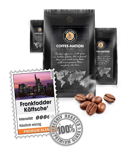 Coffee-Nation FRANKFURT COFFEE - Coffee Beans or Ground - 500 to 1000 g