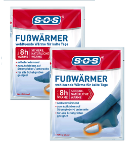 2xPack SOS Foot Warmers - 4 Pcs