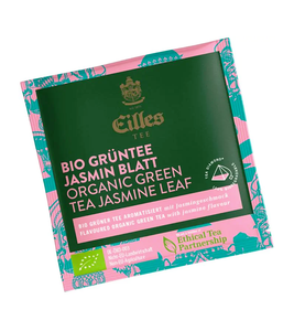 Eilles Tea Diamond ORGANIC GREEN TEA JASMINLeaf in Pyramid Bags - 50 Pcs