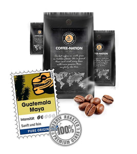 Coffee-Nation GUATEMALA MAYA - Coffee Beans or Ground - 500 to 1000 g