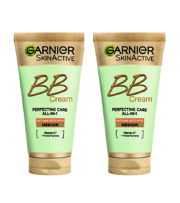 2xPack Garnier Skin Active BB CREAM SPF50 VITAMIN C - 100 ml