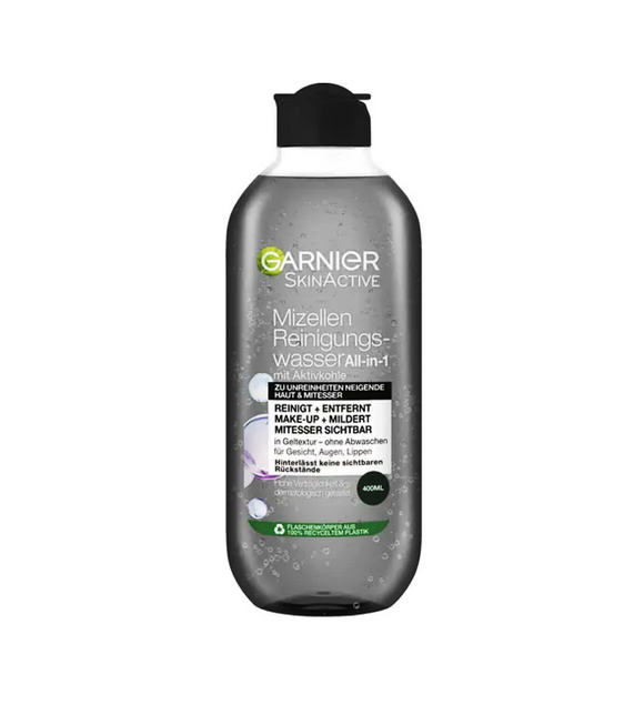 Garnier Skin Active Skin Clear Micellar Jelly Cleansing Water with Activated Carbon and Salicylic Acid - 400 ml