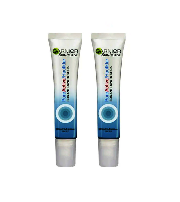 2xPack Garnier Skin Active Skin Clear SOS Anti-Pimple Gel Pen - 20 ml