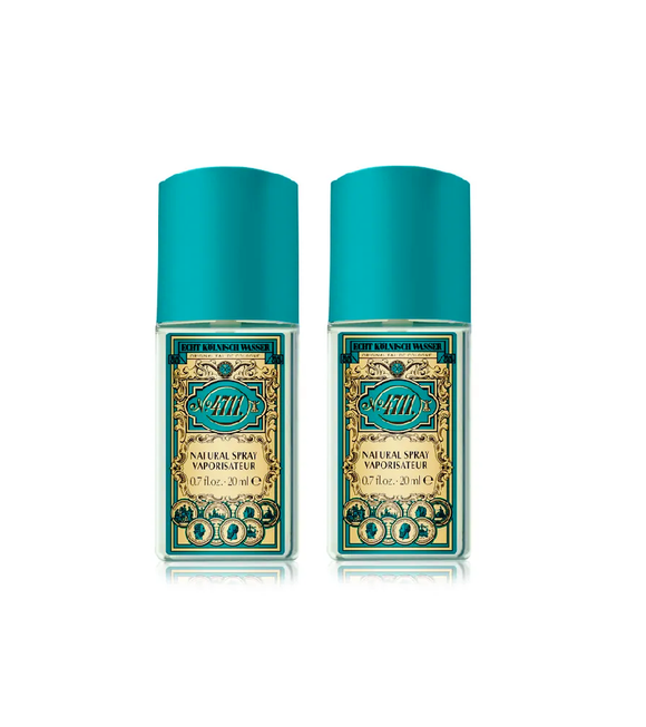2xPack 4711 Acqua Colonia Real Cologne Water Eau de Cologne Vaporizer - 40 ml