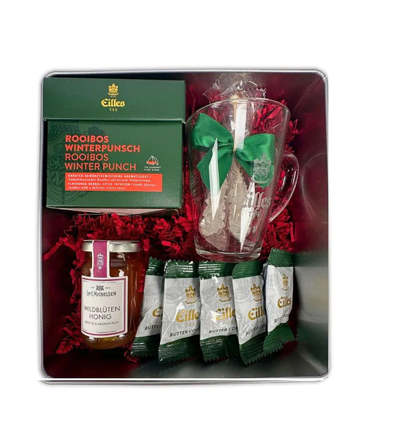 Eilles WINTER PUNSCH with Rooibos Tea Diamonds, Honey and Tea Glass Gift Set