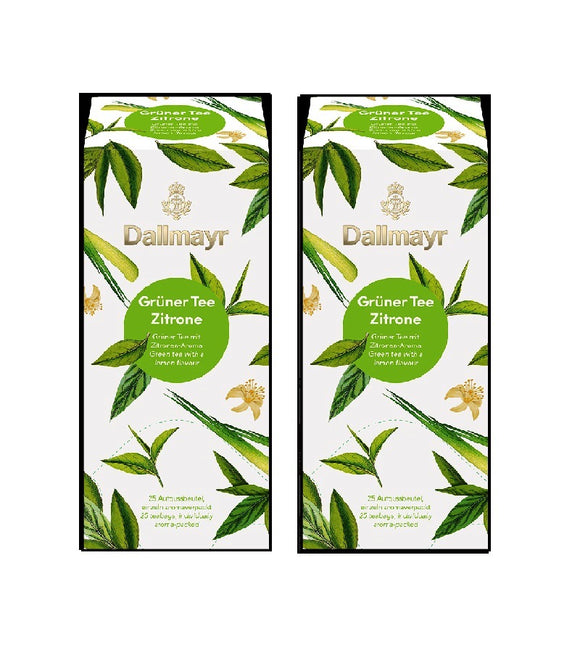 2xPack Dallmayr Green Tea Lemon - 50 Tea Bags