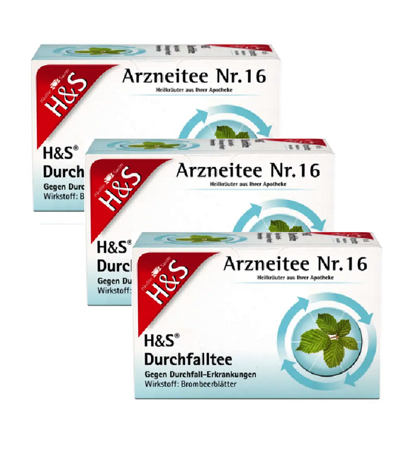 3xPack H&S Diarrhea Herbal Tea No. 16 - 90 g
