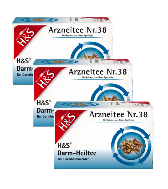 3xPack H&S  Intestinal Healing Herbal Tea No. 38 - 120 g