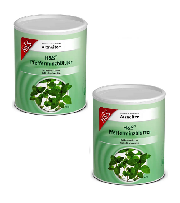 2xPack H&S Peppermint Leaf Loose Herbal Tea - 60 g